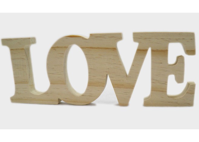 ΞΥΛΙΝΟ LOVE 31cm x 11cm ΦΥΣΙΚΟ 0519306 ΞΥΛΙΝΟ LOVE 31cm x 11cm ΦΥΣΙΚΟ 0519306