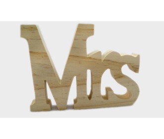 ΞΥΛΙΝΟ Mr & Mrs, ΓΡΑΜΜΑΤΑ MRs 15cm x 11cm ΦΥΣΙΚΟ 0519308 ΞΥΛΙΝΟ Mr & Mrs, ΓΡΑΜΜΑΤΑ MRs 15cm x 11cm ΦΥΣΙΚΟ 0519308