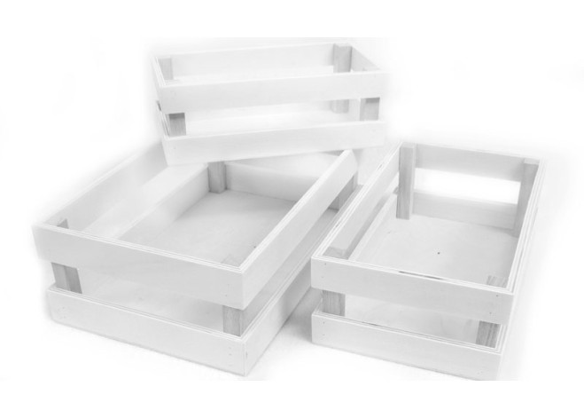 ΞΥΛΙΝΑ ΚΑΦΑΣΙΑ ΛΕΥΚΟ ΣΕΤ3 26x16x8.5cm 0519322 ΞΥΛΙΝΑ ΚΑΦΑΣΙΑ ΛΕΥΚΟ ΣΕΤ3 26x16x8.5cm 0519322