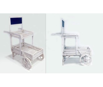 ΞΥΛΙΝΟ ΚΑΡΟΤΣΙ ΜΕ ΠΙΝΑΚΑ 0519353 ΞΥΛΙΝΟ ΚΑΡΟΤΣΙ ΜΕ ΠΙΝΑΚΑ 0519353