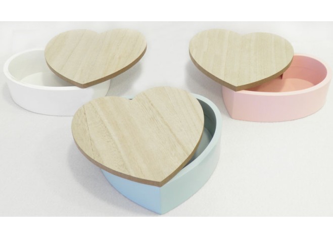 ΞΥΛΙΝΟ ΚΟΥΤΙ ΚΑΡΔΙΑ 18x18x6cm 0519408 ΞΥΛΙΝΟ ΚΟΥΤΙ ΚΑΡΔΙΑ 18x18x6cm 0519408