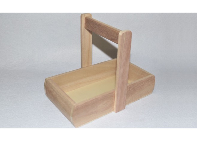 ΞΥΛΙΝΟ ΚΑΛΑΘΙ ΜΕ ΧΕΡΙ 21.5x12cm 0519421