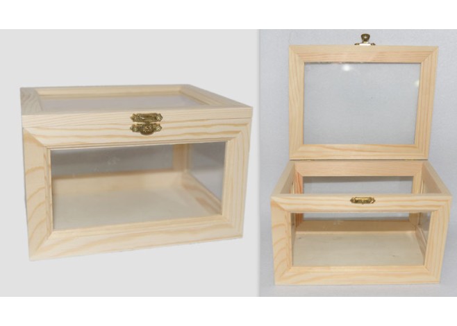 ΞΥΛΙΝΟ ΚΟΥΤΙ ΜΕ ΤΖΑΜΙ 19x15cm 0519430