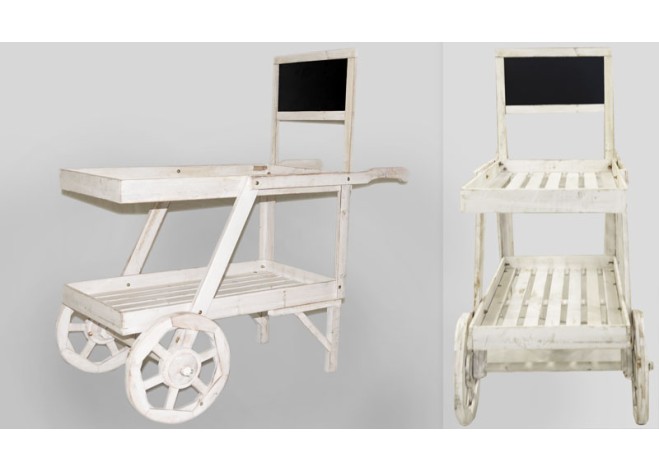 ΞΥΛΙΝΟ ΚΑΡΟΤΣΙ ΜΕ ΠΙΝΑΚΑ ΜΕΓΑΛΟ ΚΑΦΑΣΙ 0519439