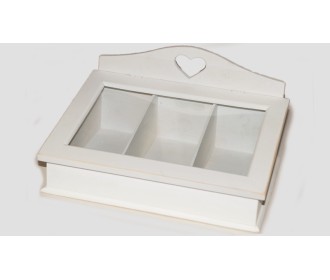 ΞΥΛΙΝΟ ΚΟΥΤΙ 3 ΘΗΚΕΣ ΜΕ ΤΖΑΜΙ 31x20cm 0519532 ΞΥΛΙΝΟ ΚΟΥΤΙ 3 ΘΗΚΕΣ ΜΕ ΤΖΑΜΙ 31x20cm 0519532