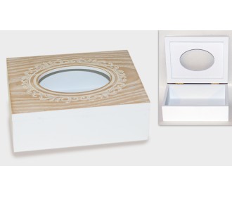 ΞΥΛΙΝΟ ΚΟΥΤΙ ΜΕ ΟΒΑΛ ΑΝΑΓΛΥΦΟ ΣΧΕΔΙΟ 20.5x16.5cm 0519541 ΞΥΛΙΝΟ ΚΟΥΤΙ ΜΕ ΟΒΑΛ ΑΝΑΓΛΥΦΟ ΣΧΕΔΙΟ 20.5x16.5cm 0519541