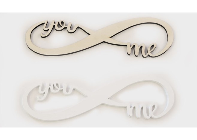 ΞΥΛΙΝΟ ΑΠΕΙΡΟ ΜΕΓΑΛΟ YOU&ME 18cm x 6cm 0519547