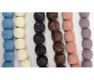 ΦΥΣΙΚΗ ΧΑΝΤΡΑ ΛΑΒΑ ΣΤΡΟΓΓΥΛΕΣ 20mm 20ΤΕΜ 0519578