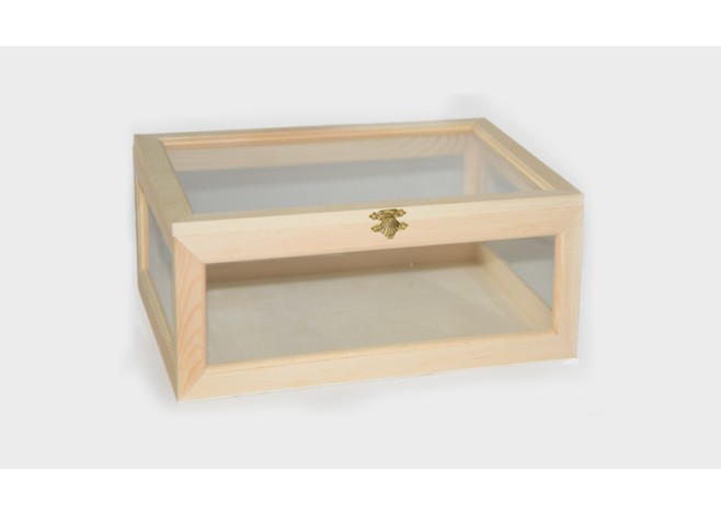 ΞΥΛΙΝΟ ΚΟΥΤΙ ΜΕ ΤΖΑΜΙ 27.5cm x 18cm x Y10cm 0519678