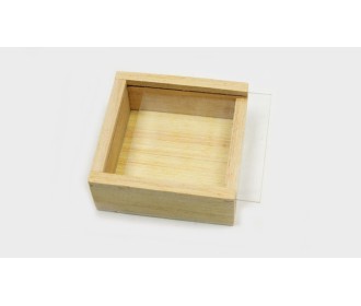 ΞΥΛΙΝΟ ΚΟΥΤΙ ΤΕΤΡΑΓΩΝΟ ΜΕ ΠΛΕΞΙΓΚΛΑΣ 7cm HT20P-002 0519686