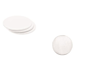 ΞΥΛΙΝΟ ΣΤΡΟΓΓΥΛΟ ΑΣΠΡΟ 6cm 0519728