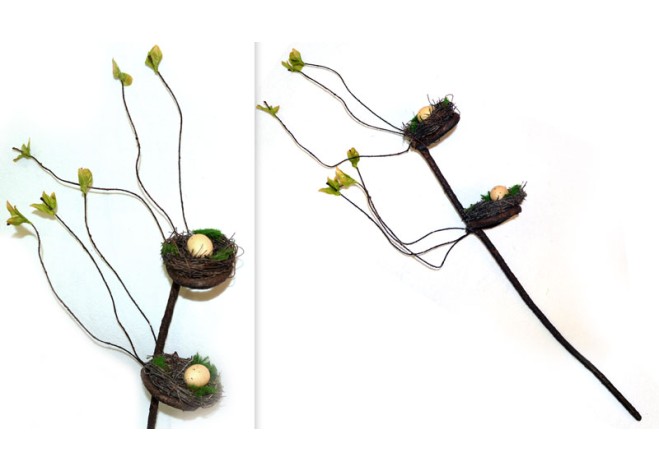 ΚΛΑΔΙ ΜΕ 2 ΦΩΛΙΕΣ 55cm 9cm 0520106 ΚΛΑΔΙ ΜΕ 2 ΦΩΛΙΕΣ 55cm 9cm 0520106