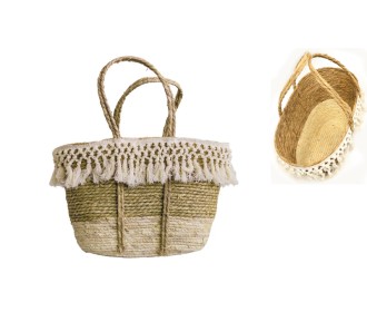 ΨΑΘΙΝH ΤΣΑΝΤΑ ΜΕ ΦΟΥΝΤΕΣ 47cm x 27cm 0521013 ΨΑΘΙΝH ΤΣΑΝΤΑ ΜΕ ΦΟΥΝΤΕΣ 47cm x 27cm 0521013