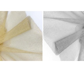 ΤΟΥΛΙ ΤΕΤΡΑΓΩΝΟ ΧΡΥΣΟ/ΑΣΗΜΙ 12-14cm 0527302