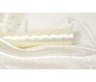 ΥΦΑΣΜΑ ΡΟΛΟ ΣΑΤΕΝ ΜΕ ΑΣΗΜΙ ΔΙΑΜΑΝΤΑΚΙΑ 28cm x 3m 0527313