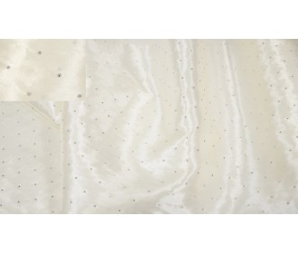 ΤΡΑΠΕΖΟΜΑΝΤΗΛΟ ΣΑΤΕΝ ΜΕ ΑΣΗΜΙ ΔΙΑΜΑΝΤΑΚΙΑ ΚΑΙ ΡΕΛΙ 145cm x 3m 0527314