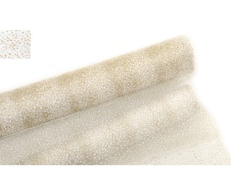 ΡΟΛΟ ΥΦΑΣΜΑ ΜΕ ΑΣΠΡΟ ΠΟΥΑ ΚΑΙ ΓΚΛΙΤΕΡ 145cm x 5m 0527316