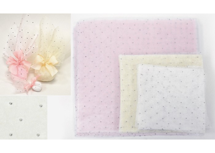ΥΦΑΣΜΑ ΜΕ ΣΤΡΑΣΑΚΙΑ ΑΣΗΜΙ 14cm x 14cm 0527326