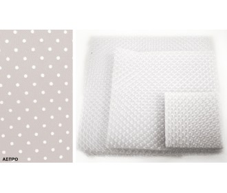 ΤΟΥΛΙ ΜΕ ΛΕΥΚΟ ΠΟΥΑ 18cm x 18cm 0527333