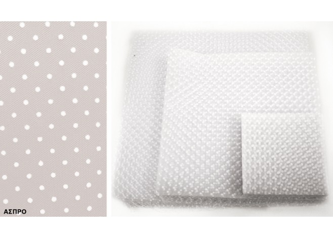 ΤΟΥΛΙ ΜΕ ΛΕΥΚΟ ΠΟΥΑ 18cm x 18cm 0527333 ΤΟΥΛΙ ΜΕ ΛΕΥΚΟ ΠΟΥΑ 18cm x 18cm 0527333