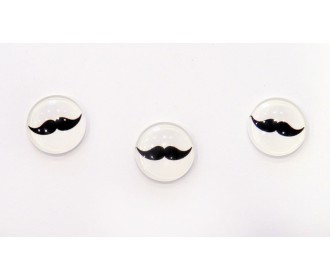 ΓΥΑΛΙΝΟ ΜΟΥΣΤΑΚΙ ΣΚΕΤΟ 18mm 0529007