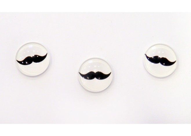 ΓΥΑΛΙΝΟ ΜΟΥΣΤΑΚΙ ΣΚΕΤΟ 18mm 0529007