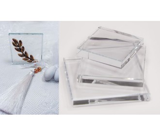 ΓΥΑΛΙΝΗ ΒΑΣΗ 4cm 0529025 ΓΥΑΛΙΝΗ ΒΑΣΗ 4cm 0529025