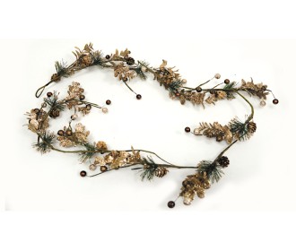 ΓΙΡΛΑΝΤΑ ΜΕ ΠΕΡΛΕΣ ΚΑΙ ΜΠΡΟΝΖΕ ΚΛΑΔΙΑ 130cm 0530049 ΓΙΡΛΑΝΤΑ ΜΕ ΠΕΡΛΕΣ ΚΑΙ ΜΠΡΟΝΖΕ ΚΛΑΔΙΑ 130cm 0530049