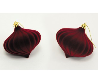 ΧΡΙΣΤΟΥΓΕΝΝΙΑΤΙΚΟ ΒΕΛΟΥΔΙΝΟ ΚΡΕΜΑΣΤΟ ΜΠΟΡΝΤΟ 10cm FH-220527 0530064