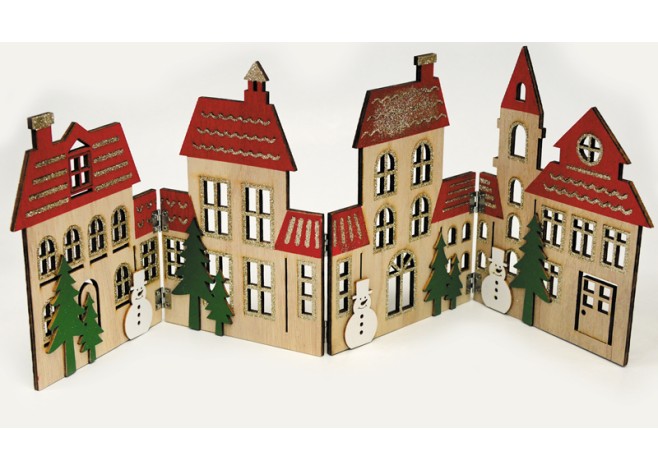 ΧΡΙΣΤΟΥΓΕΝΝΙΑΤΙΚΟ ΔΙΑΚΟΣΜΗΤΙΚΟ ΣΠΙΤΑΚΙΑ 59cm x 19cm 0530091