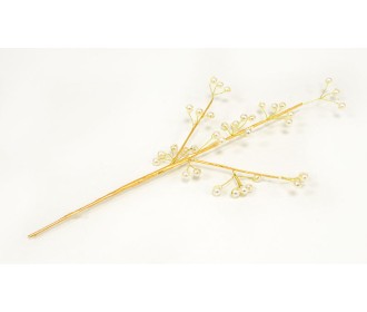 ΚΛΑΔΙ ΧΡΥΣΟ ΜΕ ΠΕΡΛΕΣ 31cm 0530098