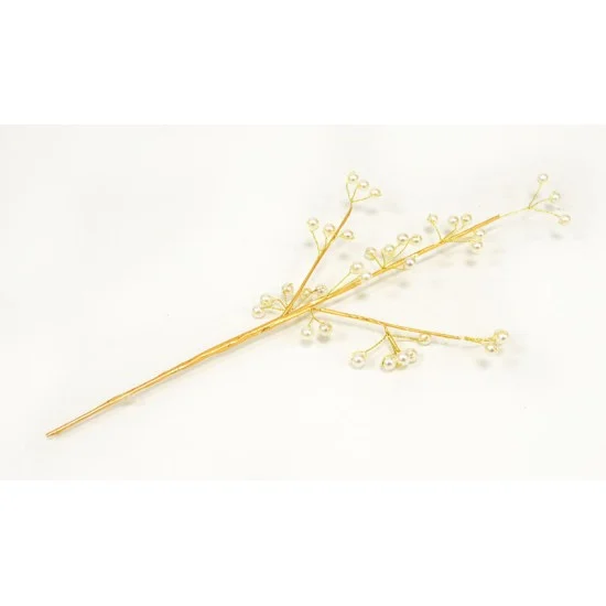 ΚΛΑΔΙ ΧΡΥΣΟ ΜΕ ΠΕΡΛΕΣ 31cm 0530098