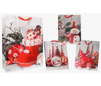 ΤΣΑΝΤΕΣ ΓΙΓΑΣ ΧΡΙΣΤΟΥΓΕΝΝΙΑΤΙΚΕΣ 4ΣΧΕΔΙΑ 43cm x 55cm x 11cm 0530109