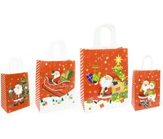 ΤΣΑΝΤΕΣ ΧΡΙΣΤΟΥΓΕΝΝΙΑΤΙΚΕΣ ΣΤΡΙΦΤΟ ΧΕΡΑΚΙ 25cm x 33cm x 12cm 0530129