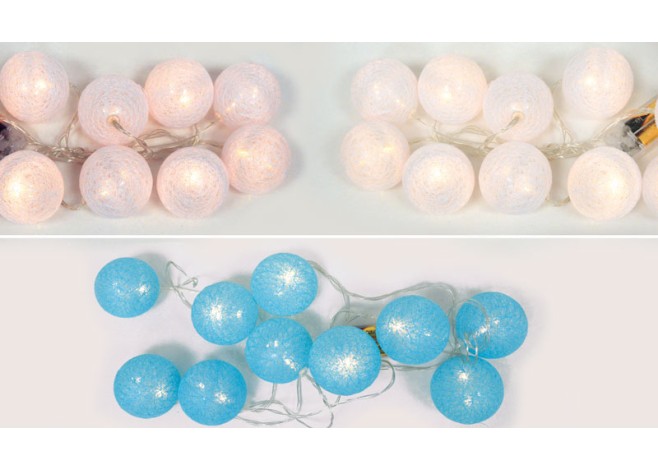 LED ΓΙΡΛΑΝΤΑ 2m ΜΠΑΛΕΣ 6cm ΜΠΑΤΑΡΙΑΣ 0531039