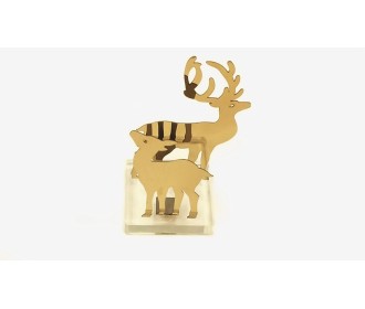 ΜΕΤΑΛΛΙΚΑ ΕΛΑΦΙΑ ΜΕ ΒΑΣΗ ΠΛΕΞΙΓΚΛΑΣ 5.5cm x 8cm HIF-187578 0531046 ΜΕΤΑΛΛΙΚΑ ΕΛΑΦΙΑ ΜΕ ΒΑΣΗ ΠΛΕΞΙΓΚΛΑΣ 5.5cm x 8cm HIF-187578 0531046