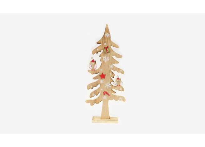 ΧΡΙΣΤΟΥΓΕΝΝΙΑΤΙΚΟ ΔΕΝΤΡΟ ΜΕ ΚΟΥΚΟΥΒΑΓΙΑ ΜΙΚΡΟ 13cm x 31.5cm HG18-014 S 0531056