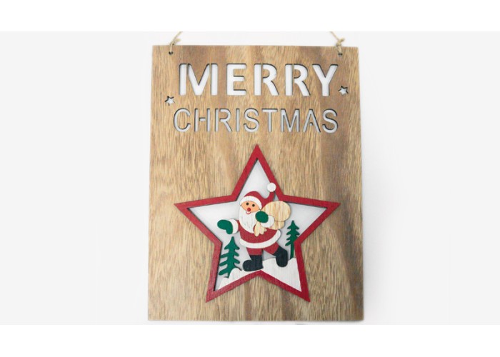 ΞΥΛΙΝΗ ΤΑΜΠΕΛΑ XMAS 26cm x 20cm HEA-18A0701 0531083
