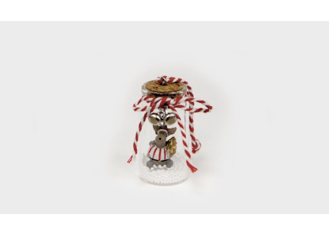 ΓΥΑΛΙΝΟΣ ΚΥΛΙΝΔΡΟΣ ΜΕ ΤΑΡΑΝΔΟ 7cm x 3.5cm HAG-880956 0531092 ΓΥΑΛΙΝΟΣ ΚΥΛΙΝΔΡΟΣ ΜΕ ΤΑΡΑΝΔΟ 7cm x 3.5cm HAG-880956 0531092