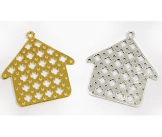 ΜΕΤΑΛΛΙΚΟ ΣΠΙΤΑΚΙ ΜΕ ΣΤΑΥΡΟΥΣ 55mm B75863 0531119 ΜΕΤΑΛΛΙΚΟ ΣΠΙΤΑΚΙ ΜΕ ΣΤΑΥΡΟΥΣ 55mm B75863 0531119