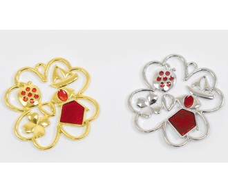 ΜΕΤΑΛΛΙΚΟ ΤΕΤΡΑΦΥΛΛΟ ΚΑΛΗ ΤΥΧΗ ΣΜΑΛΤΟ 44mm B75879 0531120 ΜΕΤΑΛΛΙΚΟ ΤΕΤΡΑΦΥΛΛΟ ΚΑΛΗ ΤΥΧΗ ΣΜΑΛΤΟ 44mm B75879 0531120