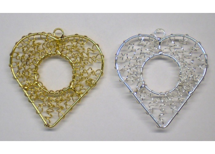 ΚΡΕΜΑΣΤΑ ΜΕΤΑΛΛΙΚΑ - ΚΑΡΔΙΑ ΤΡΥΠΑ 4.9cm x 4.6cm 05520052