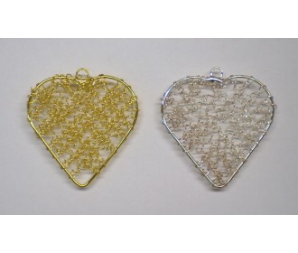 ΚΡΕΜΑΣΤΑ ΜΕΤΑΛΛΙΚΑ - ΚΑΡΔΙΑ 4.8cm x 4.6cm 05520053