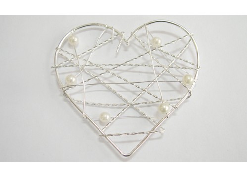 ΚΑΡΔΙΑ ΣΥΡΜΑ ΑΣΗΜΙ ΠΕΡΛΕΣ 8cm 0552012 ΚΑΡΔΙΑ ΣΥΡΜΑ ΑΣΗΜΙ ΠΕΡΛΕΣ 8cm 0552012