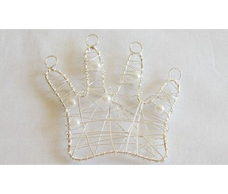 ΣΥΡΜΑΤΙΝΗ ΚΟΡΩΝΑ ΠΕΡΛΕΣ 7.5x7cm 0552016 ΣΥΡΜΑΤΙΝΗ ΚΟΡΩΝΑ ΠΕΡΛΕΣ 7.5x7cm 0552016