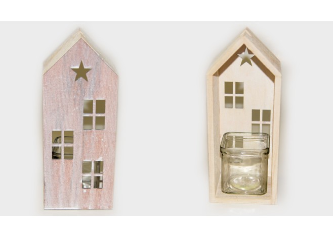 ΜΑΚΡΟΣΤΕΝΟ ΣΠΙΤΑΚΙ ΚΗΡΟΠΗΓΙΟ ΑΣΤΕΡΙ ΜΕ ΓΥΑΛΑ 10.5cm x 8.5cm x 25.5cm 0619009