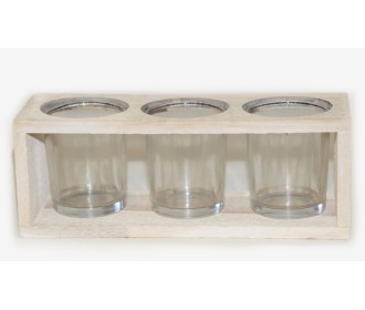 ΞΥΛΙΝΗ ΜΑΚΡΟΣΤΕΝΗ ΒΑΣΗ ΜΕ 3 ΓΥΑΛΙΝΑ ΡΕΣΩ 21cm x 7.5cm x 7.8cm 0619022 ΞΥΛΙΝΗ ΜΑΚΡΟΣΤΕΝΗ ΒΑΣΗ ΜΕ 3 ΓΥΑΛΙΝΑ ΡΕΣΩ 21cm x 7.5cm x 7.8cm 0619022