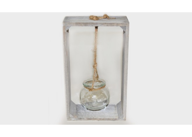 ΞΥΛΙΝΗ ΒΑΣΗ ΜΕ ΓΥΑΛΙΝΟ ΚΗΡΟΠΗΓΕΙΟ ΡΕΣΩ 15x7.5x25cm 0619028 ΞΥΛΙΝΗ ΒΑΣΗ ΜΕ ΓΥΑΛΙΝΟ ΚΗΡΟΠΗΓΕΙΟ ΡΕΣΩ 15x7.5x25cm 0619028