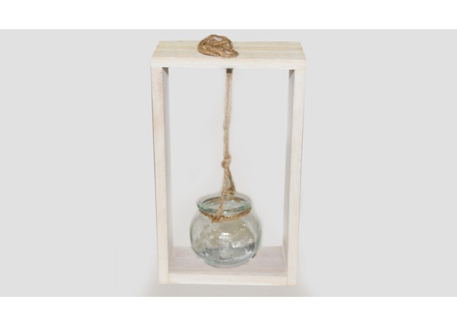 ΞΥΛΙΝΗ ΒΑΣΗ ΜΕ ΓΥΑΛΙΝΟ ΡΕΣΩ ΕΚΚΡΕΜΕΣ 15x7.5x25cm 0619029 ΞΥΛΙΝΗ ΒΑΣΗ ΜΕ ΓΥΑΛΙΝΟ ΡΕΣΩ ΕΚΚΡΕΜΕΣ 15x7.5x25cm 0619029