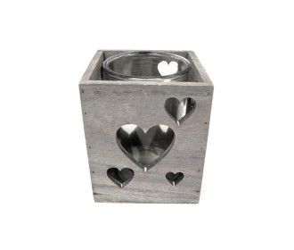 ΞΥΛΙΝΟ ΤΕΤΡΑΓΩΝΟ ΚΗΡΟΠΗΓΙΟ ΚΑΡΔΙΑ ΜΕ ΓΥΑΛΑ 12.5cm x 12.5cm x 15.2cm HT17S-184 0619058 ΞΥΛΙΝΟ ΤΕΤΡΑΓΩΝΟ ΚΗΡΟΠΗΓΙΟ ΚΑΡΔΙΑ ΜΕ ΓΥΑΛΑ 12.5cm x 12.5cm x 15.2cm HT17S-184 0619058